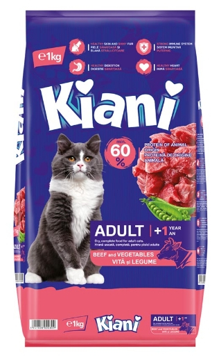 KIANI Adult cu VITĂ și LEGUME (+1an)